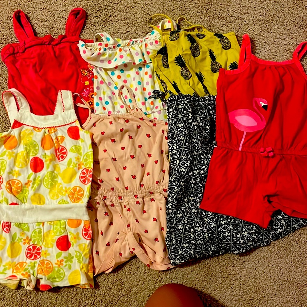 Romper Capsule! 7-pack toddler rompers 2T/3T. Adorable and super easy outfits!